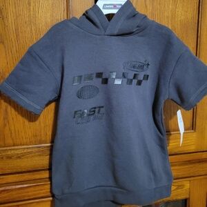 Boys Short-Sleeve Hooded Sweatshirt